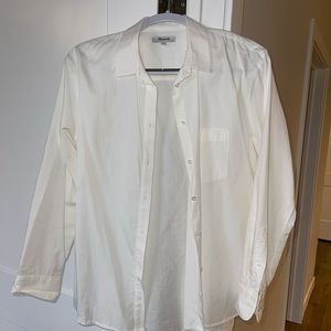 White Madewell Button Up Long sleeve Shirt | Size M